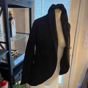 Standard James Perse Womens Black Draped Front Cardigan Jacket  Size 2